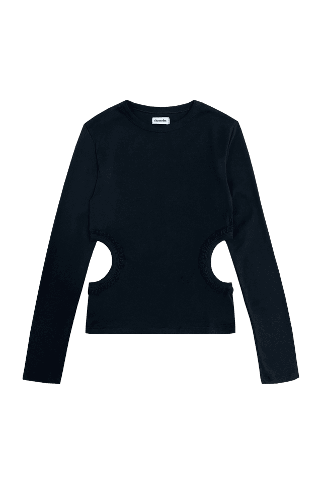 ★chemehc★HOLE LACE LONG SLEEVE (WHITE)★正規品/韓国送料込 체메씨 HOLE LACE LONG SLEEVE (WHITE) - 위시버킷