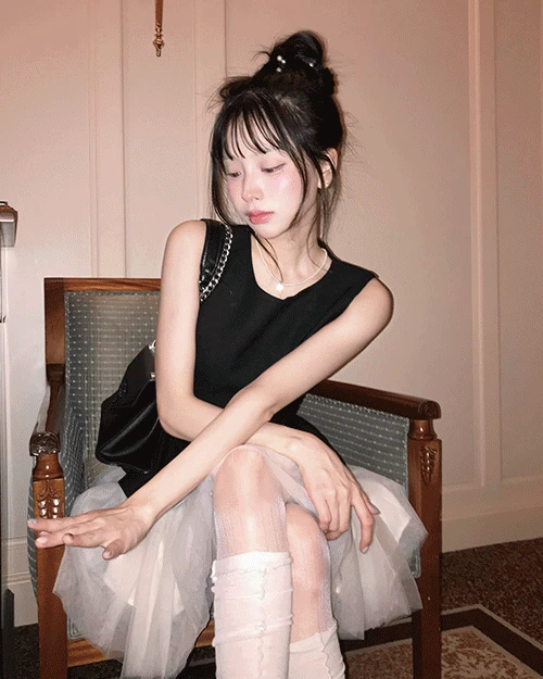 [ 연말 PICK💞 ] 프롬 샤 트위드 레이어 OPS