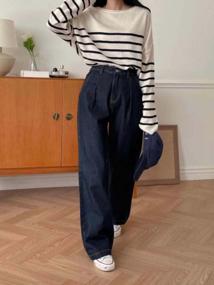 [기획특가] 플랜 핀턱 생지데님