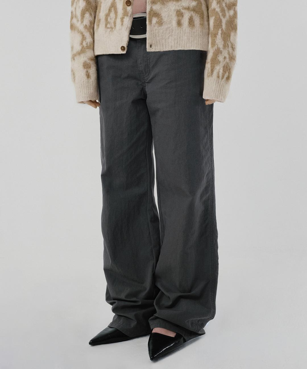 SEMI WIDE PANTS [CHARCOAL GRAY]