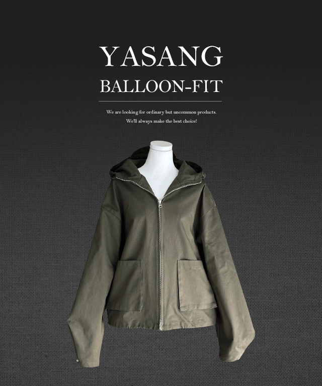 메이 벌룬핏 후드 야상