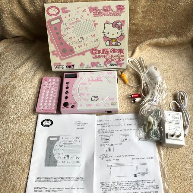 산리오 【動作確認済み】ハローキティ フェイス形DVDプレーヤー - 위시버킷