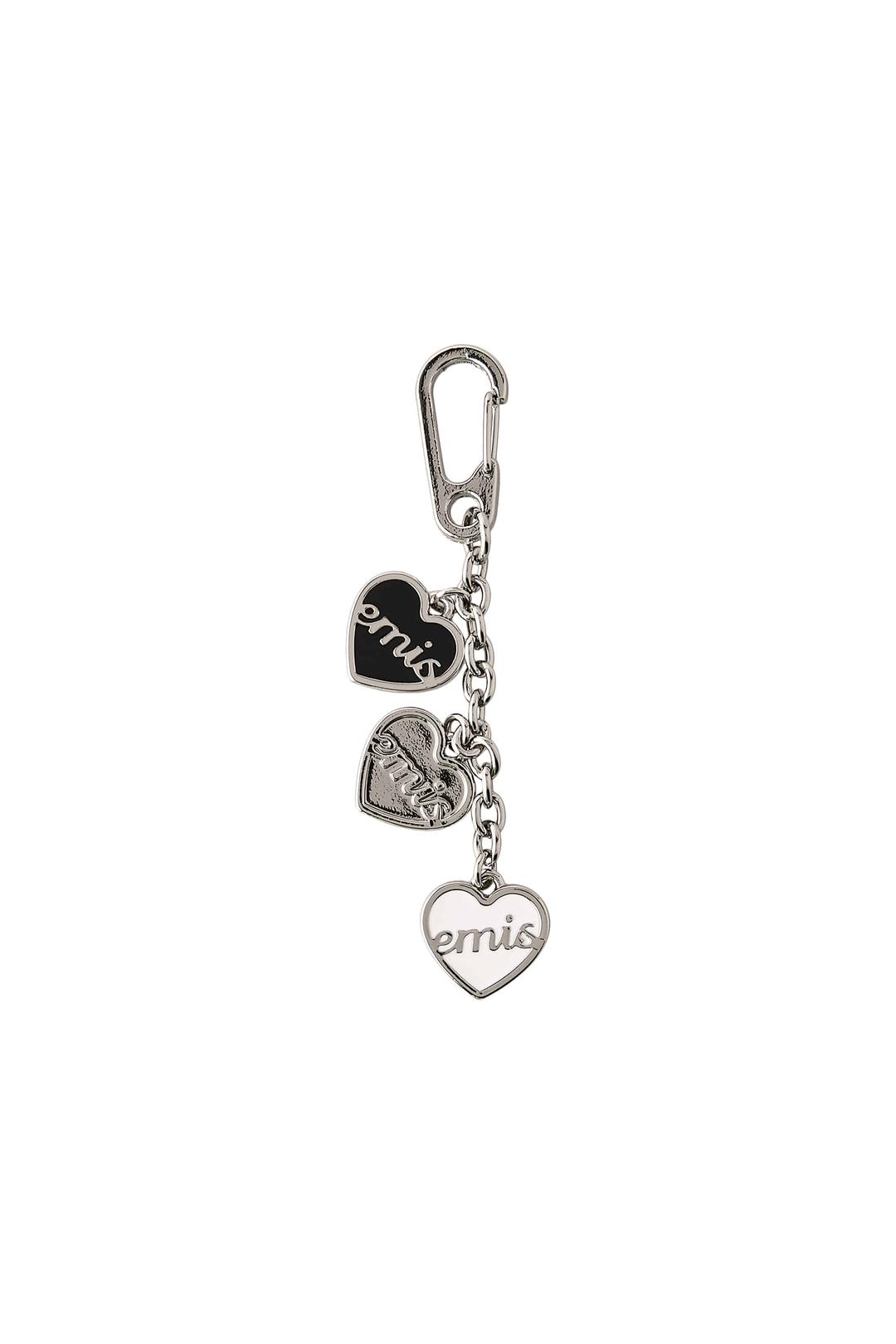 3 HEART LOGO PENDANT KEYRING