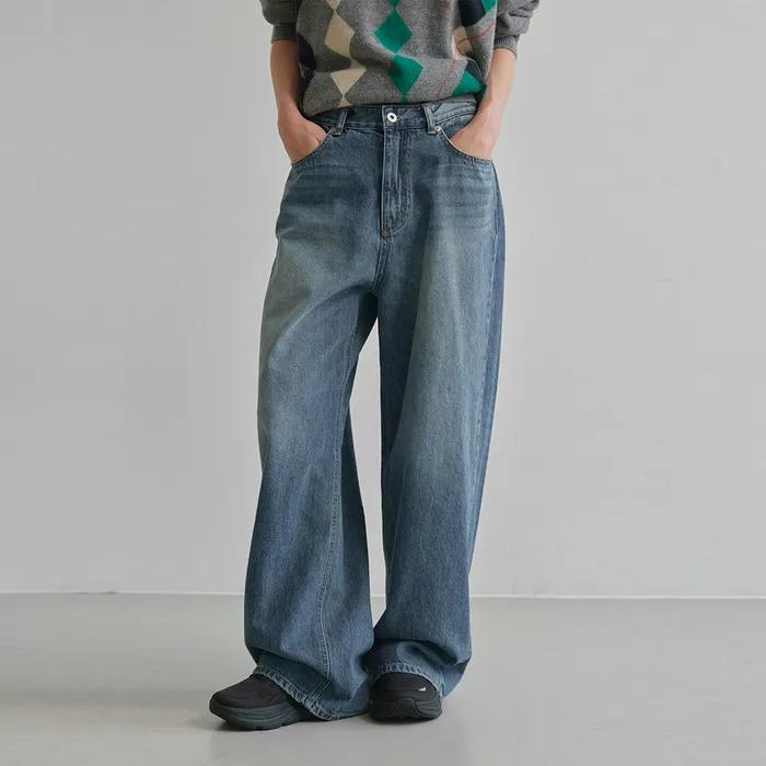 [기장선택] Boy loose denim (vintage blue)
