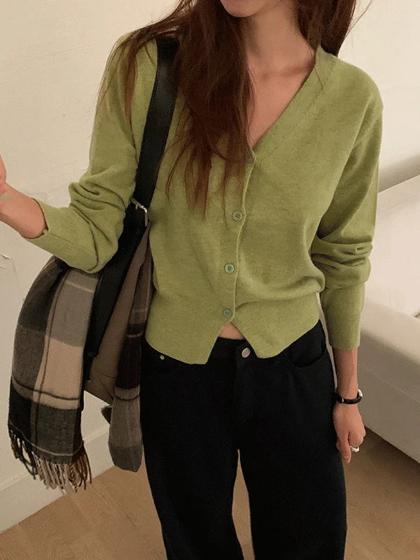 메릴 브이넥 캐시미어 울니트 가디건