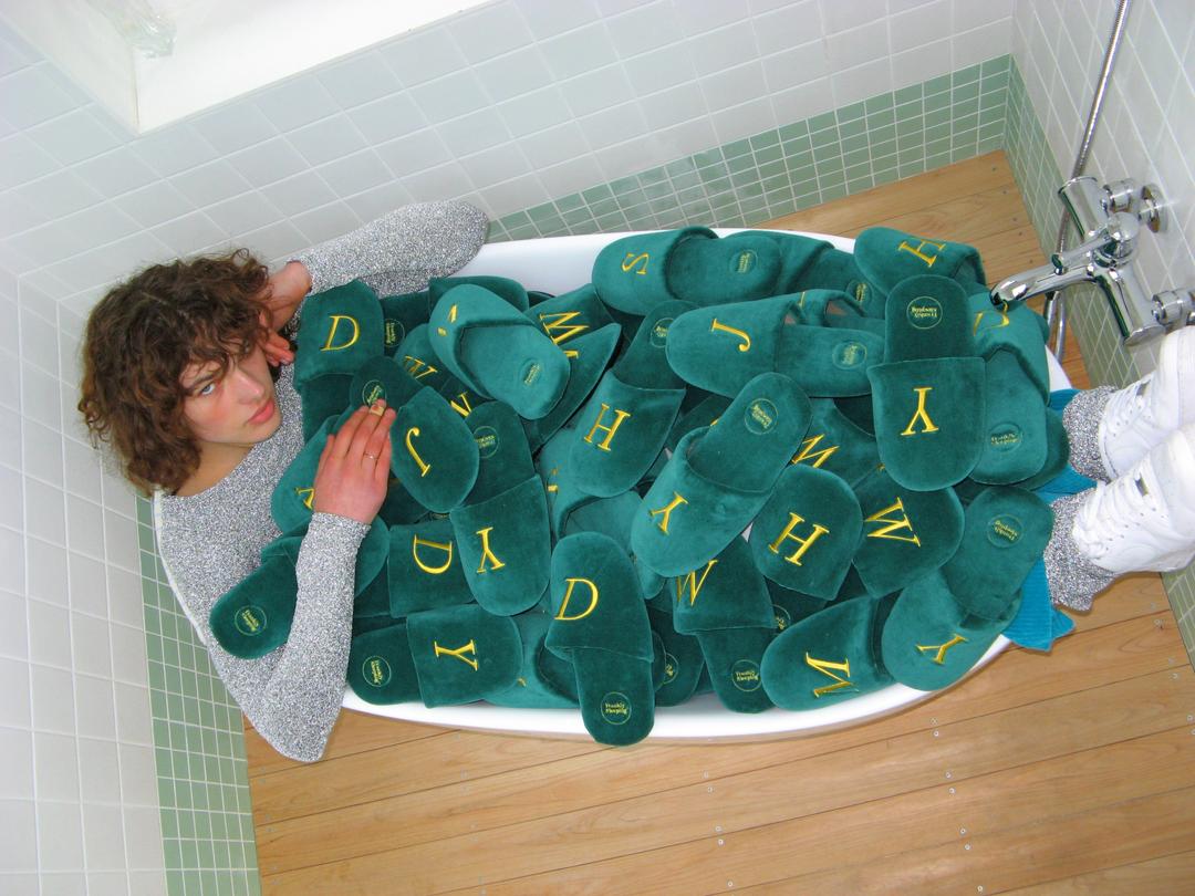 [Limited Edition] [Alphabet Select] Washable Home Office Shoes - Deep Green