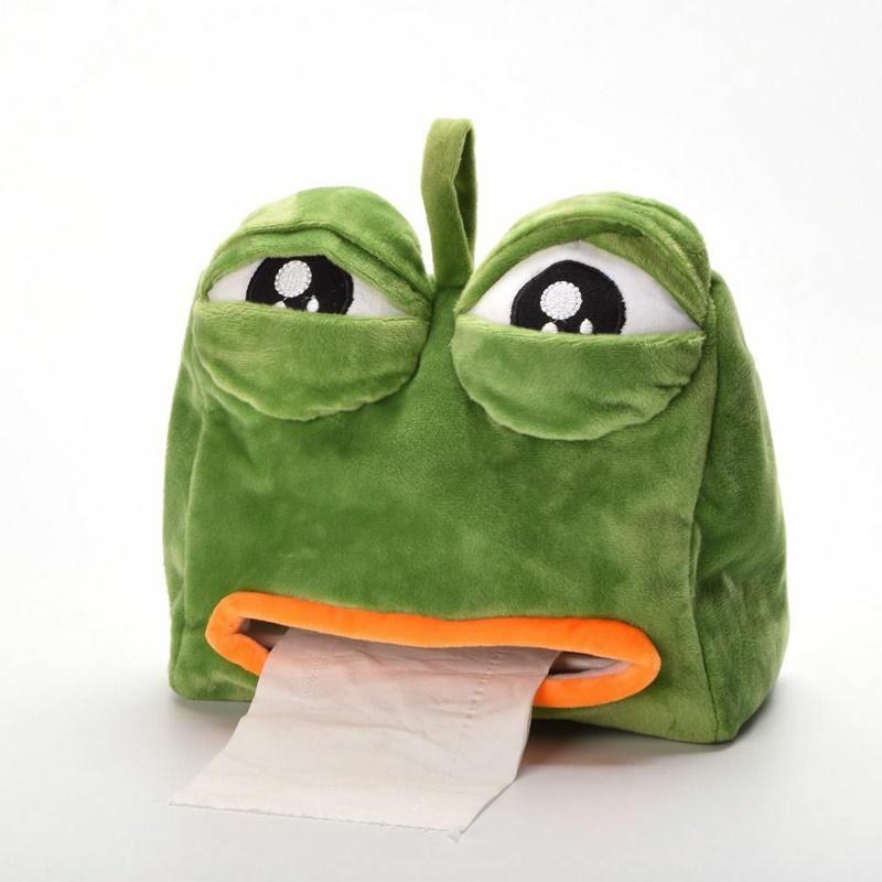 아파트32 슬픈 개구리 티슈 케이스 홀더 여행용 휴지 커버