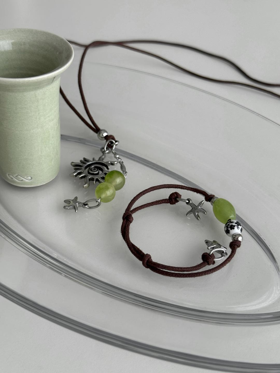 [prts made] 수록 목걸이, 팔찌 set