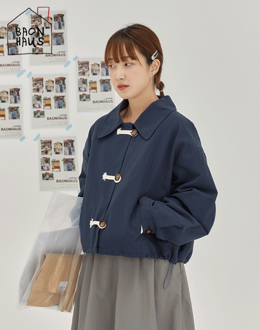 [BAONHAUS] 시테 더플 버튼 카라 자켓 (2color)