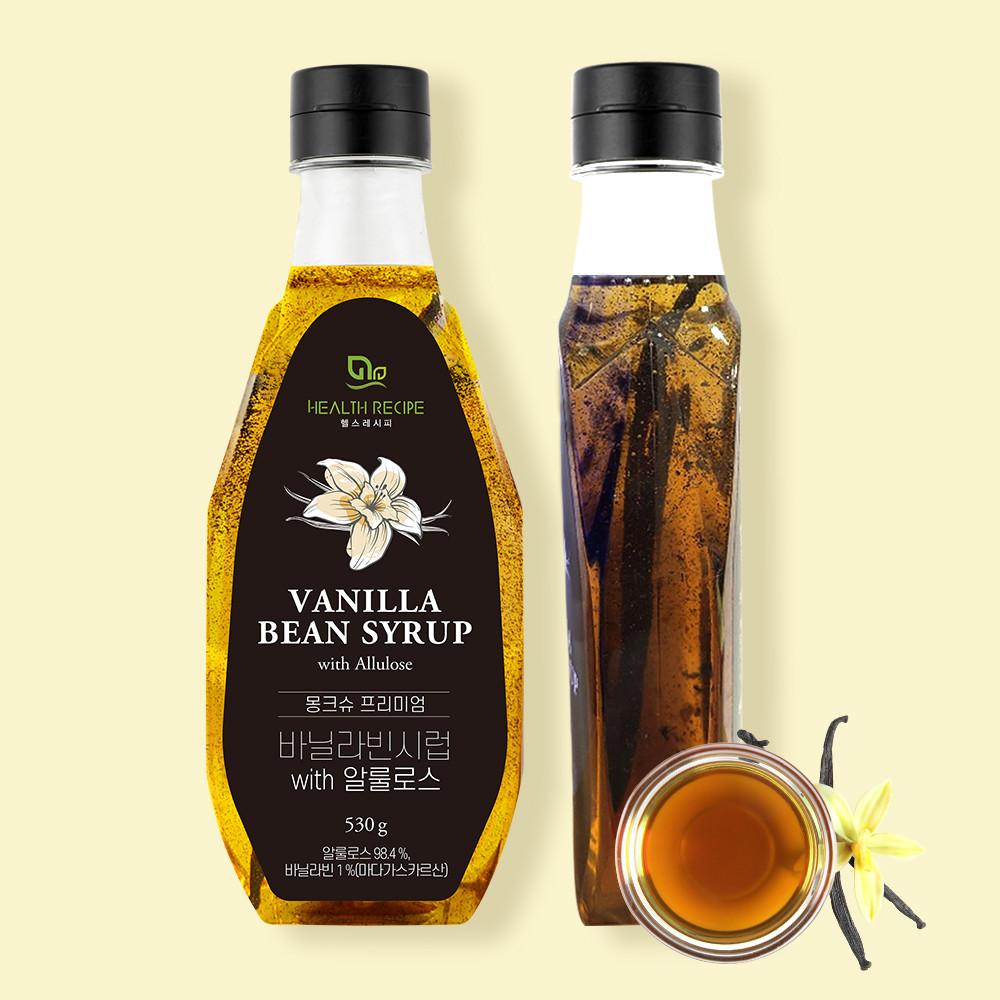 몽크슈 프리미엄 무설탕 바닐라 빈 커피 시럽 530g 슈가프리 알룰로스 바닐라시럽