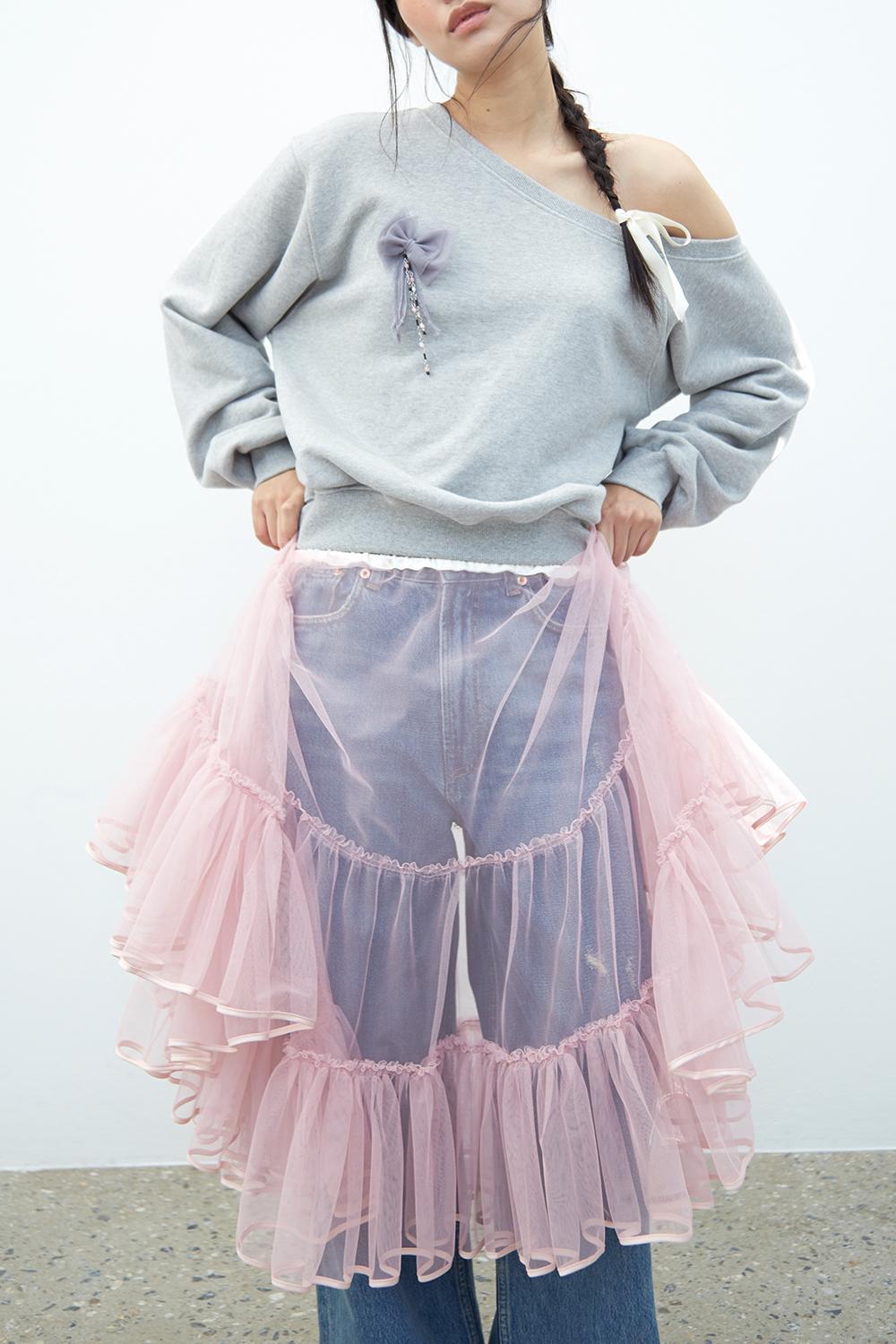 Delilah tulle skirt (Dusty pink)