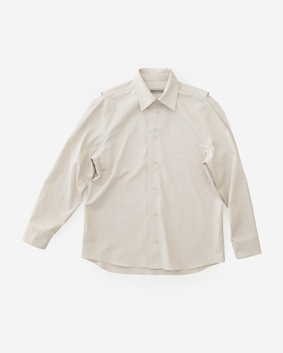 PLEATS SHIRTS  01  _  cream