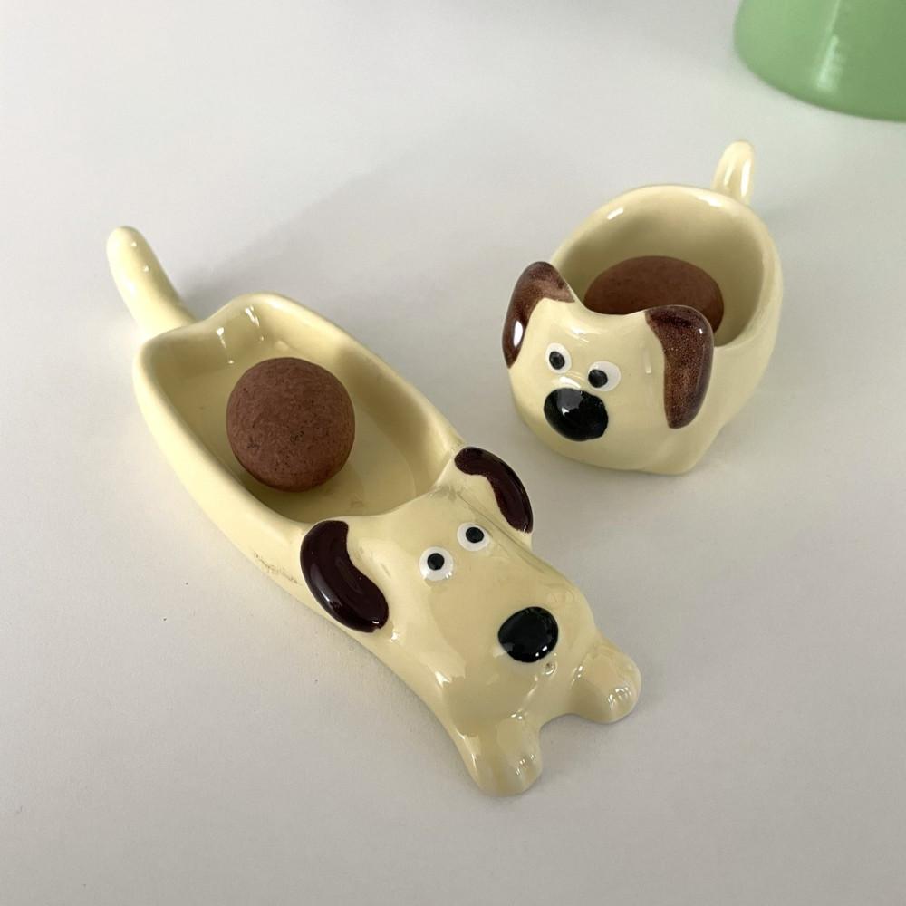강아지 소스볼 미니 홀더 간장종지 수저받침