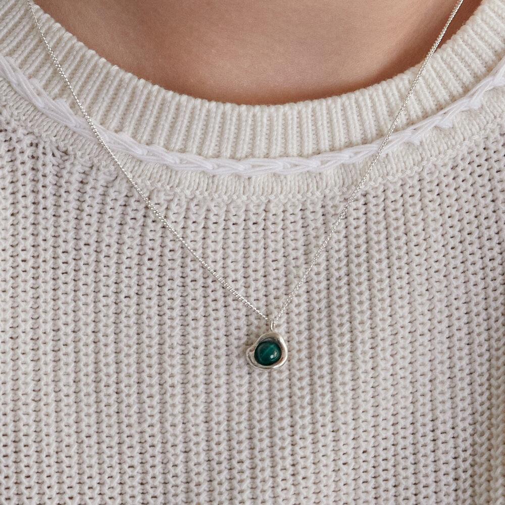 tiny gemstone necklace (7 colors)