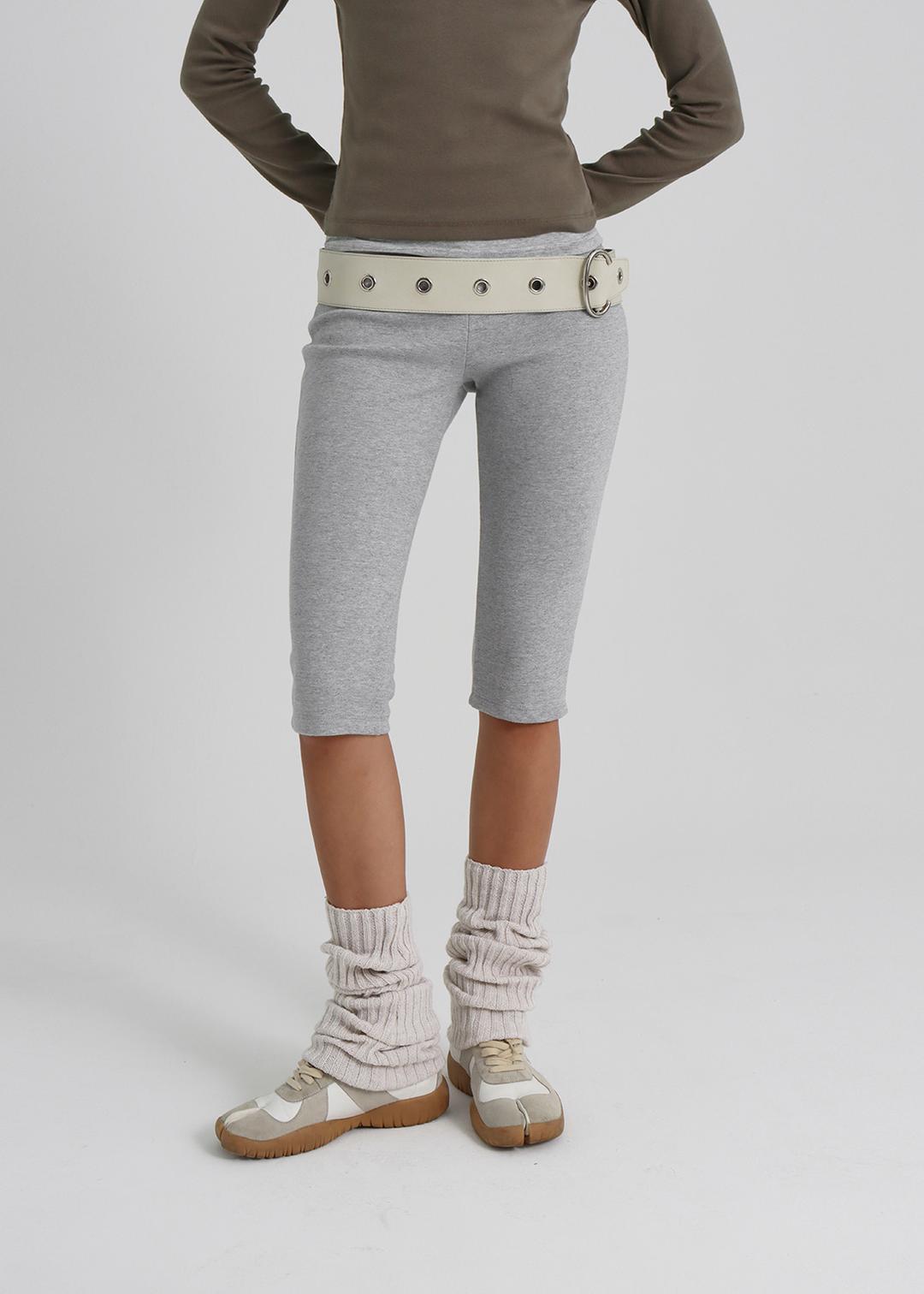 [B-BASIC] 라이트 스웨트 카프리 팬츠