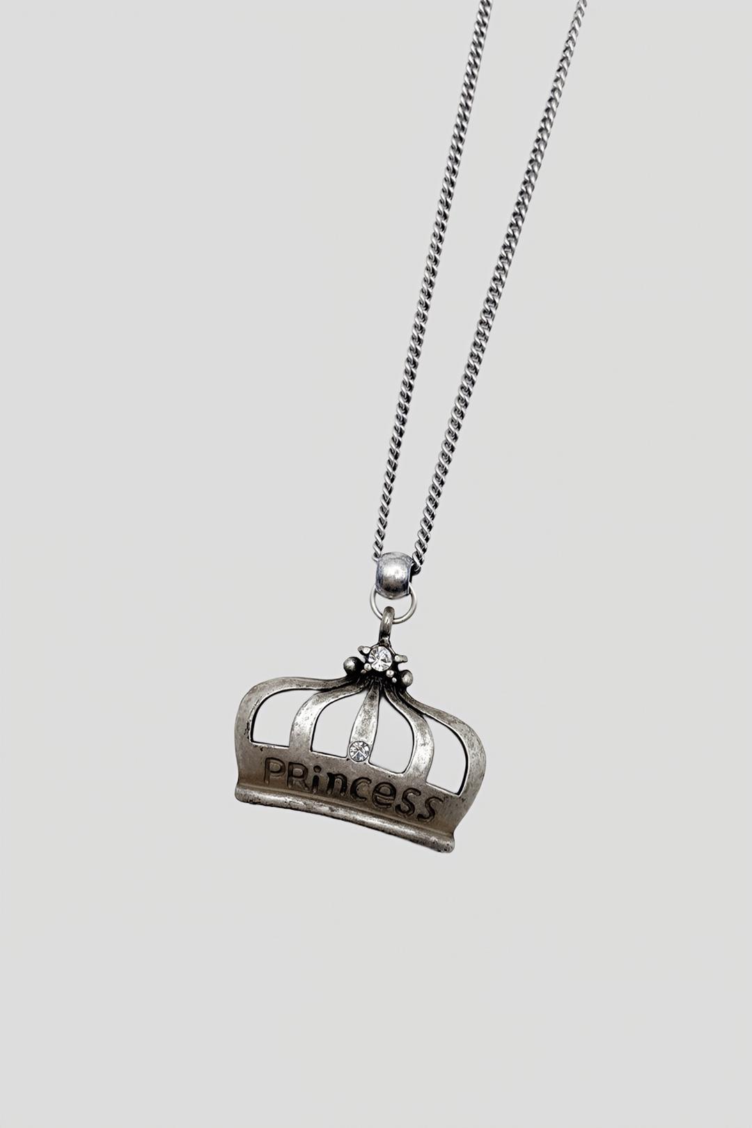 Princess Silver Long Necklace