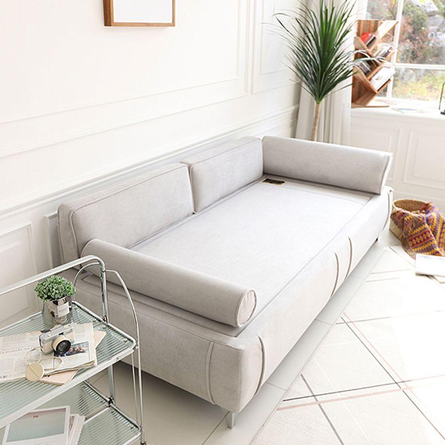 끌레오 라떼 3인용 패브릭 인테리어 흙소파 온열 온돌 황토볼 소파베드 흙침대 CL426 | 업스케일 라이프스타일, 알렛츠