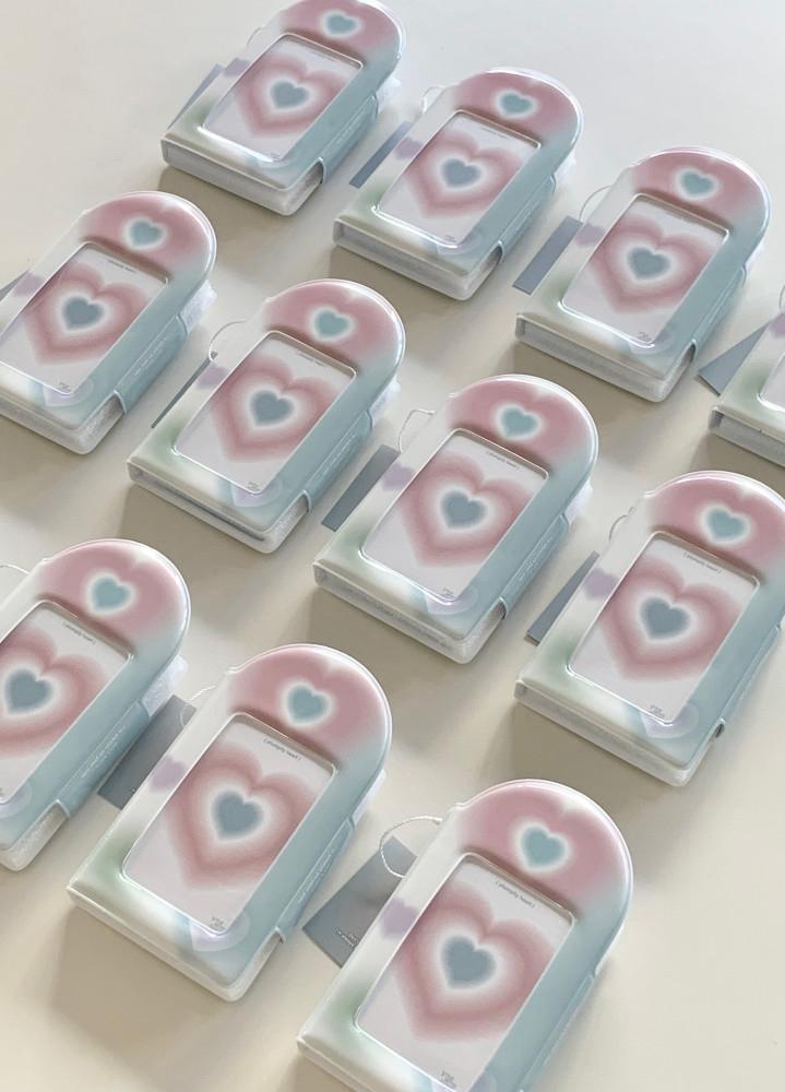 (재입고 일정 미정) plumpily heart collect book / pastel blue ver. 콜렉트북ㅣ카드홀더북