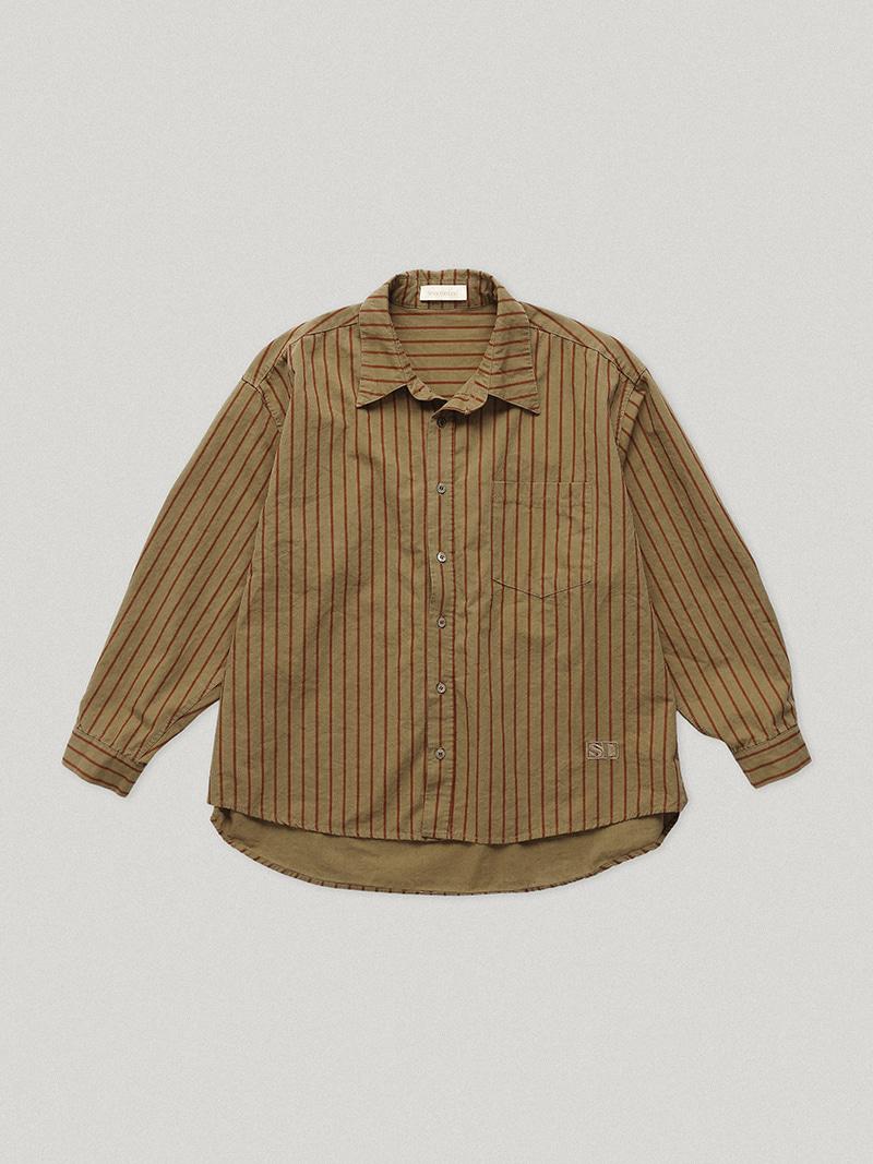 Juniper Striped Shirts Camel (2nd)
