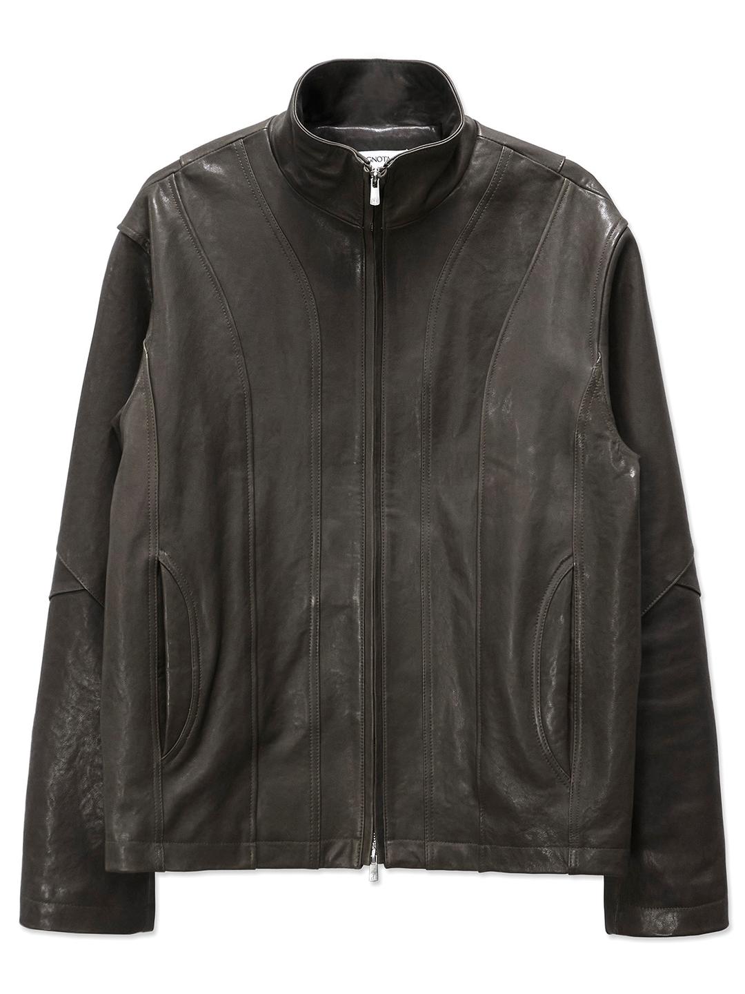 CORE:13 LEATHER JACKET (DEEP BEIGE)