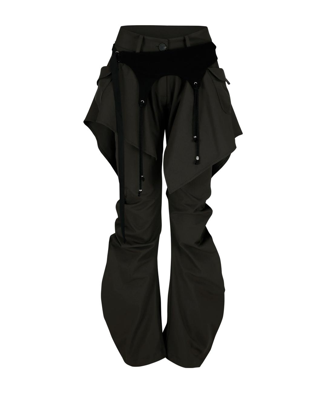 Layered Strap Pants Khaki
