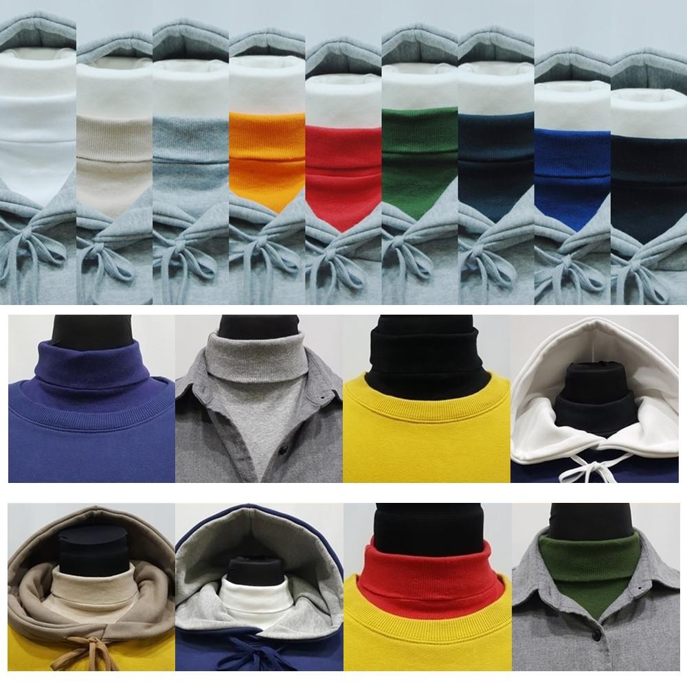 남녀 성인 아동  공갈 레이어드 목티 페이크 목폴라