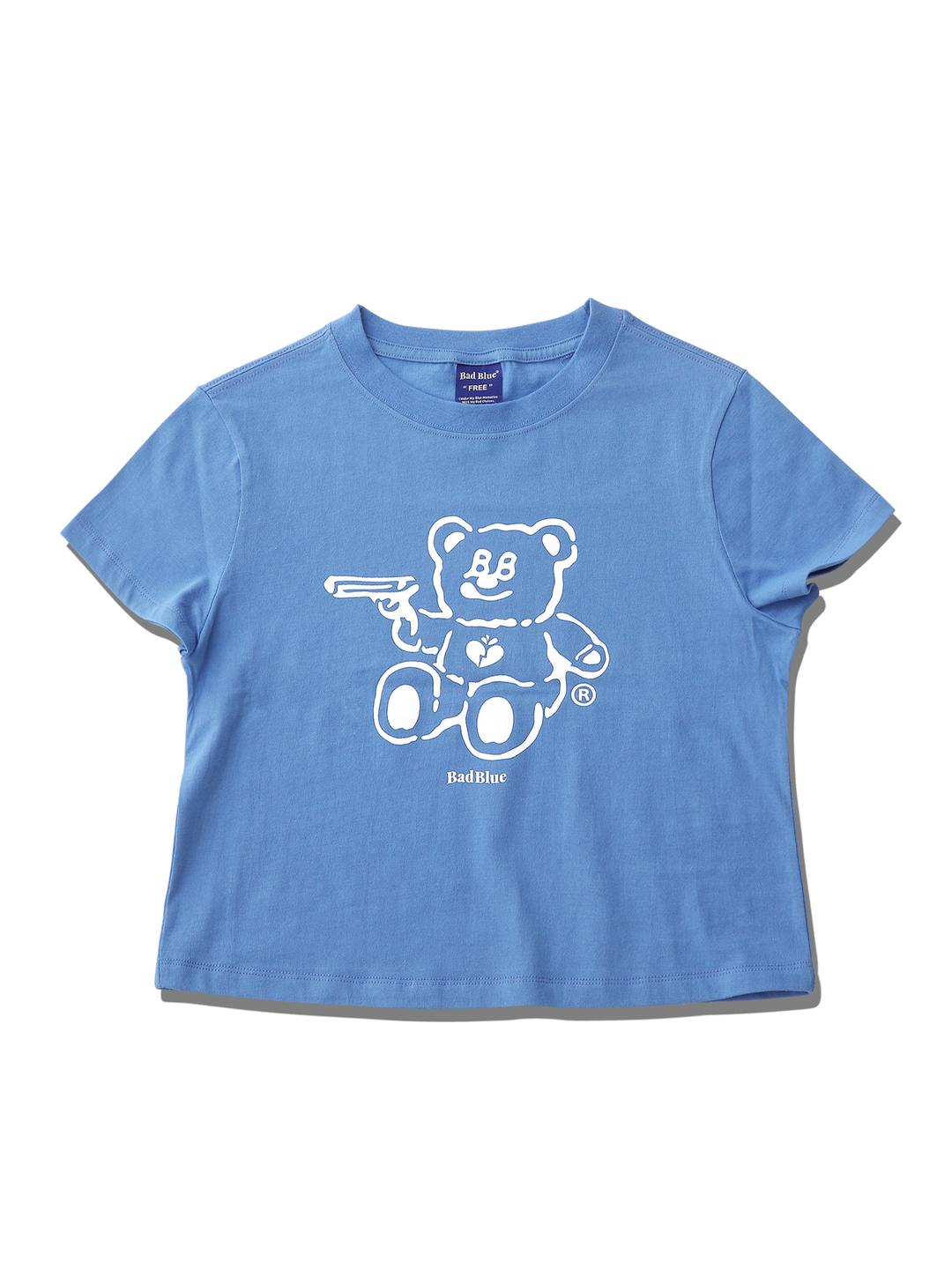 BadBear Crop Tee Skyblue
