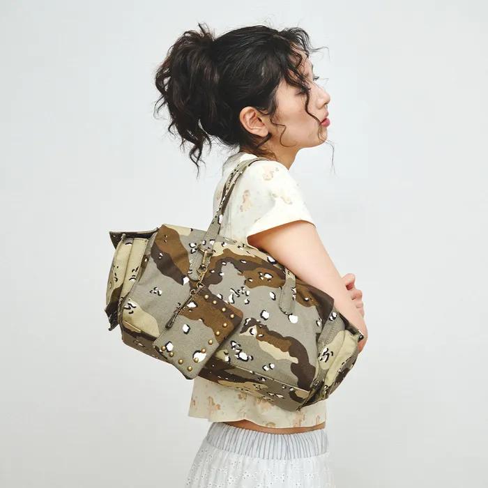 COMBAT BOSTON BAG, CHOCOCHIP