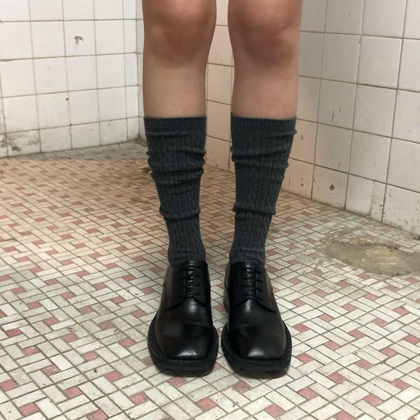 Knit Texture Knee Socks