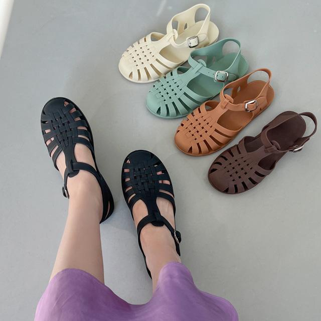 [무배]0301 아쿠아 피셔맨 젤리 샌들 (5color)