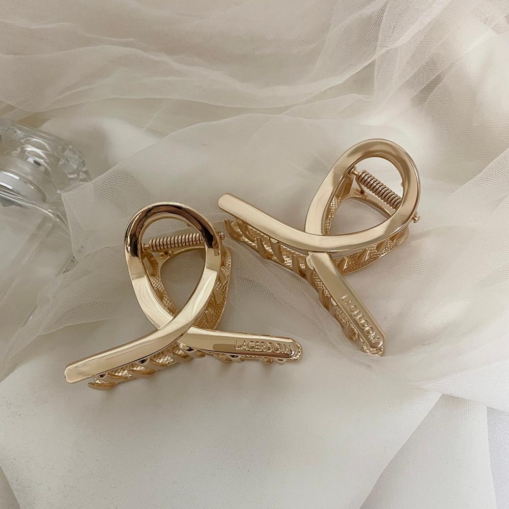 레이스룸 꼬임 볼드 미니 왕 폭 헤어 집게 머리 핀 : LACEROOM