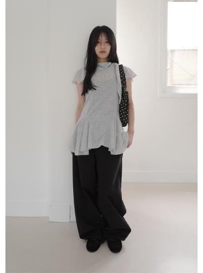 플레어 스카프 티 (3c)