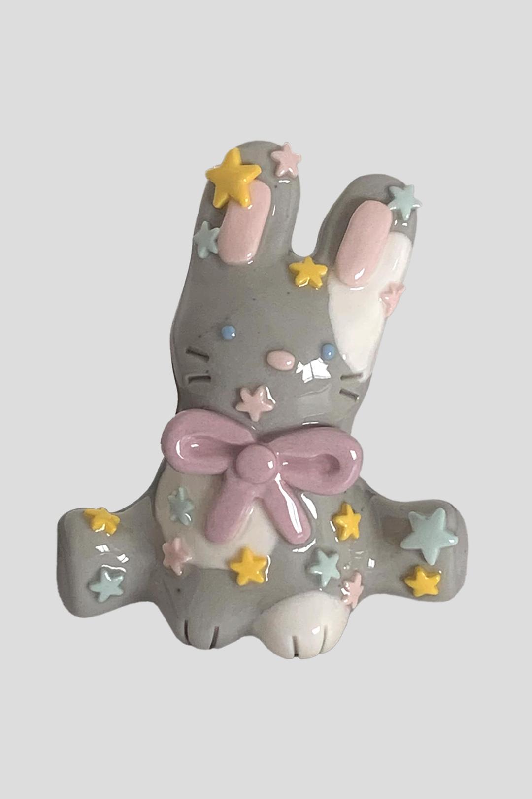 별이 총총총 회색 토끼