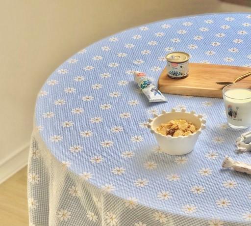 블루썸머 플라워 테이블보 식탁보 4인 6인