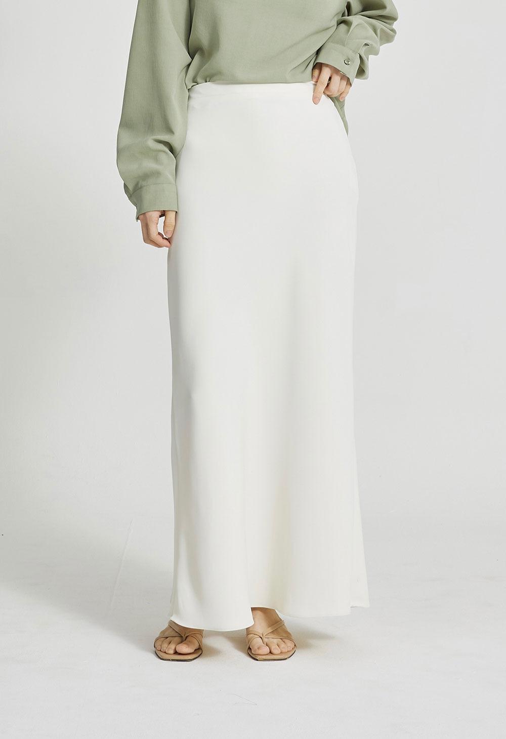 Momo maxi pencil skirt - Cream ivory