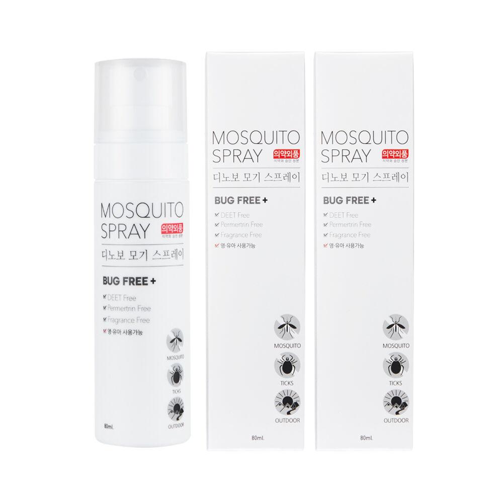 천연 모기스프레이 80ml 2+1 (모기기피제/진드기퇴치/의약외품) (+모기 패치 1개 증정)