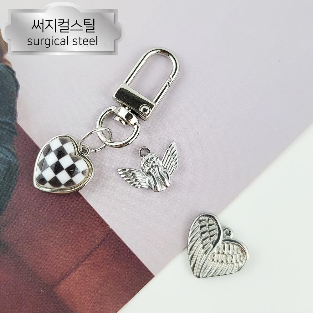 써지컬스틸 천사 날개 펜던트 써지컬 악세사리 참 장식