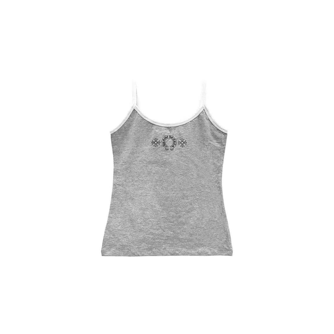크롬하츠 Chrome Hearts Gray Horseshoe Logo Tank top - M