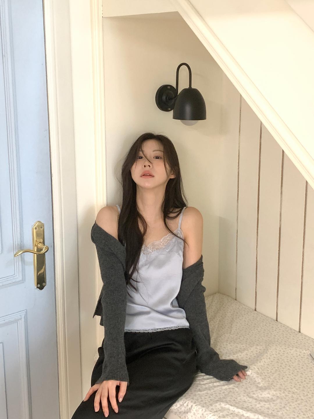 르보네어 [made] 베일드 새틴 나시 (4color)