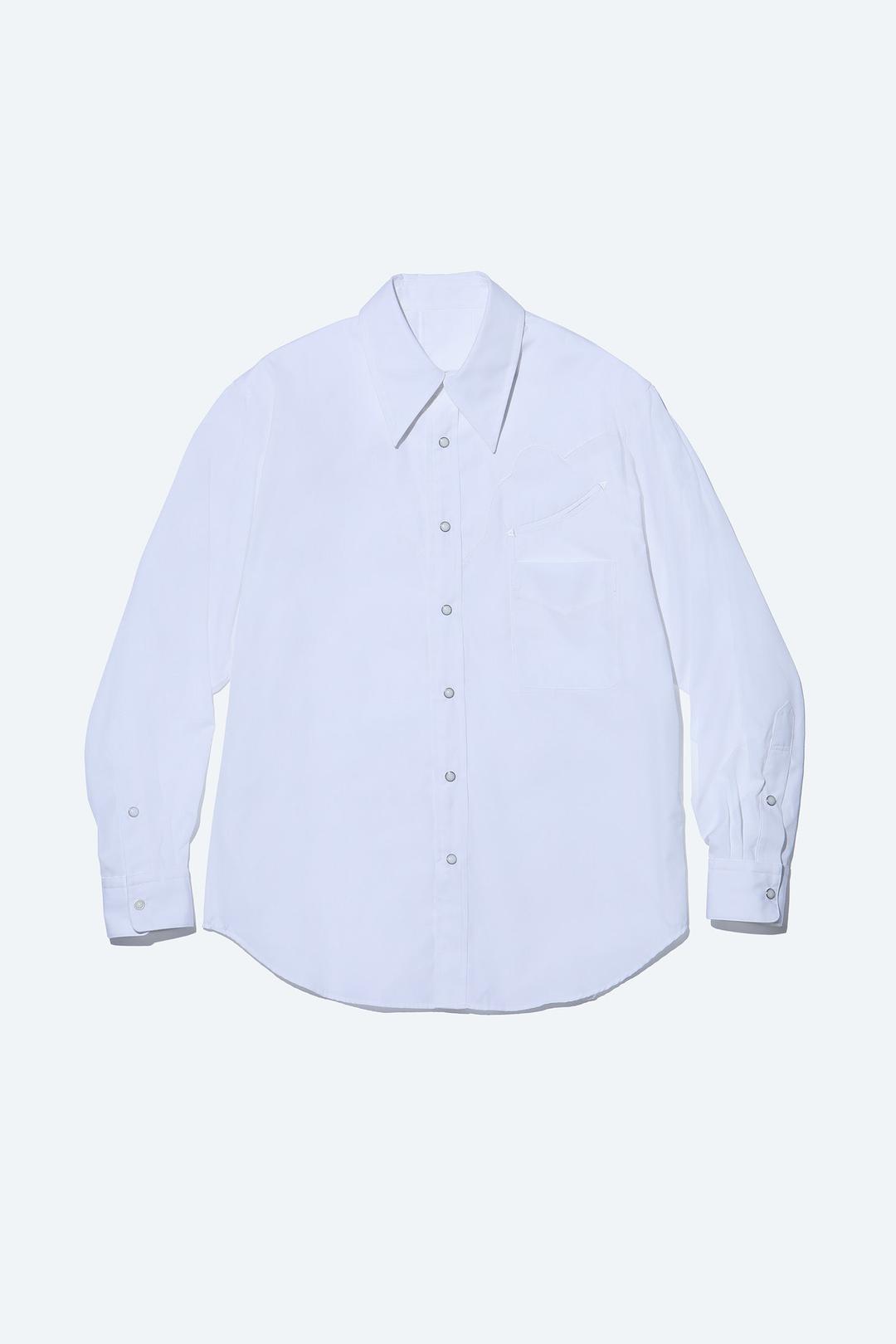 TYPEWRITER WESTERN SHIRT - White / S