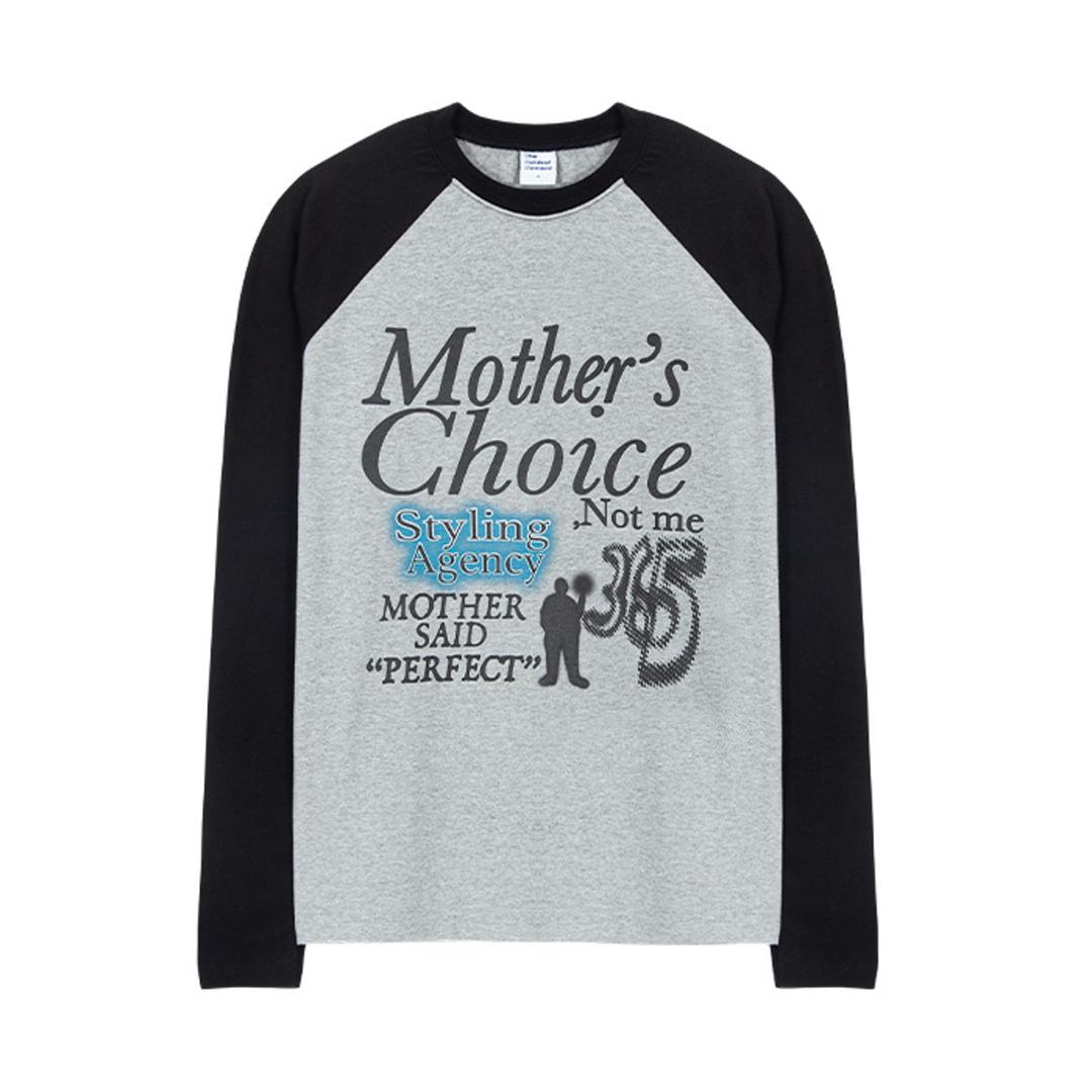 TCM mothers choice raglan long sleeve (grey/black) (9/7 순차배송)