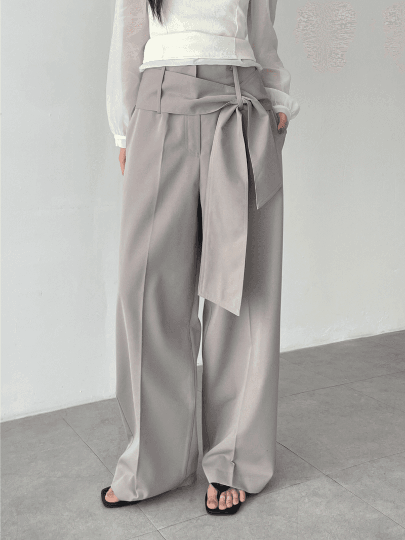 nuts strap slacks (2color)