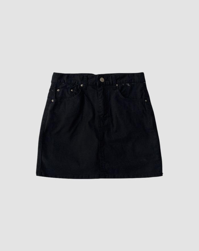 Casual cotton mini skirt shorts