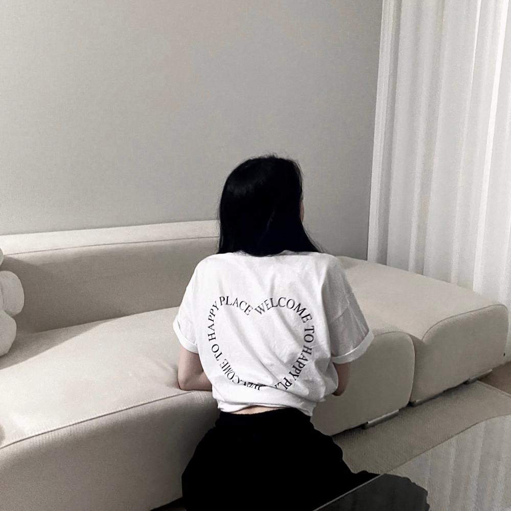 [Market/당일발송]무드 레터링 반팔티