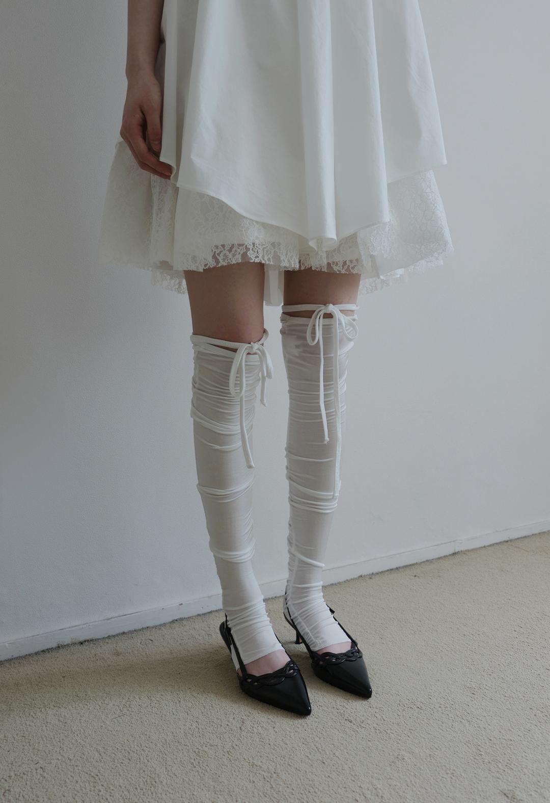 르콩 Ribbon Warmer Socks, 3color