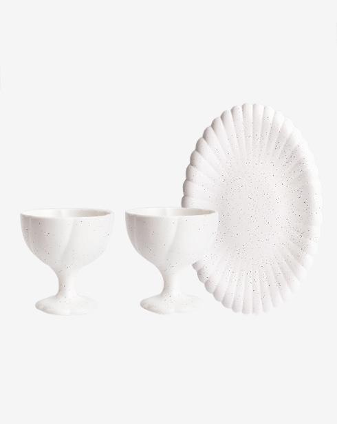 [인소일] 블루밍 디저트볼 2인 + 양면접시 1개