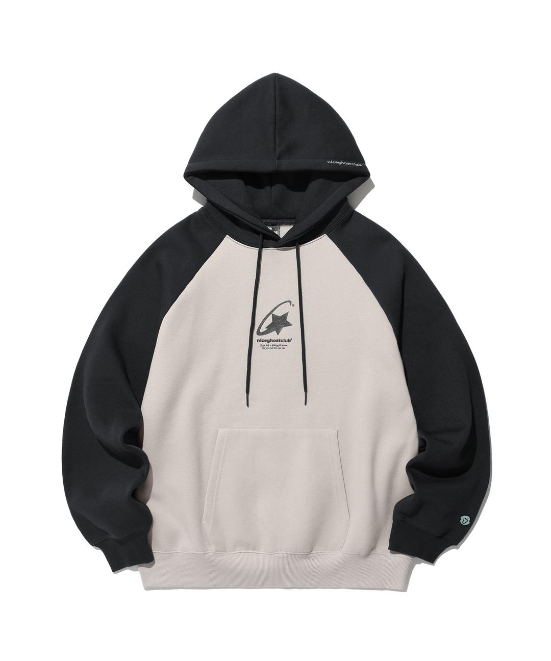 SHOOTING STAR LOGO HOODIE[BEIGE]