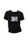Cupid denim patch T-shirt (black)