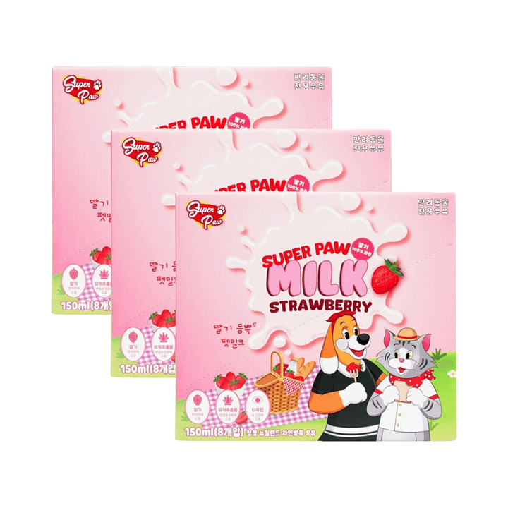 슈퍼포우 딸기 듬뿍 펫밀크 150ml 24개입 (3박스)