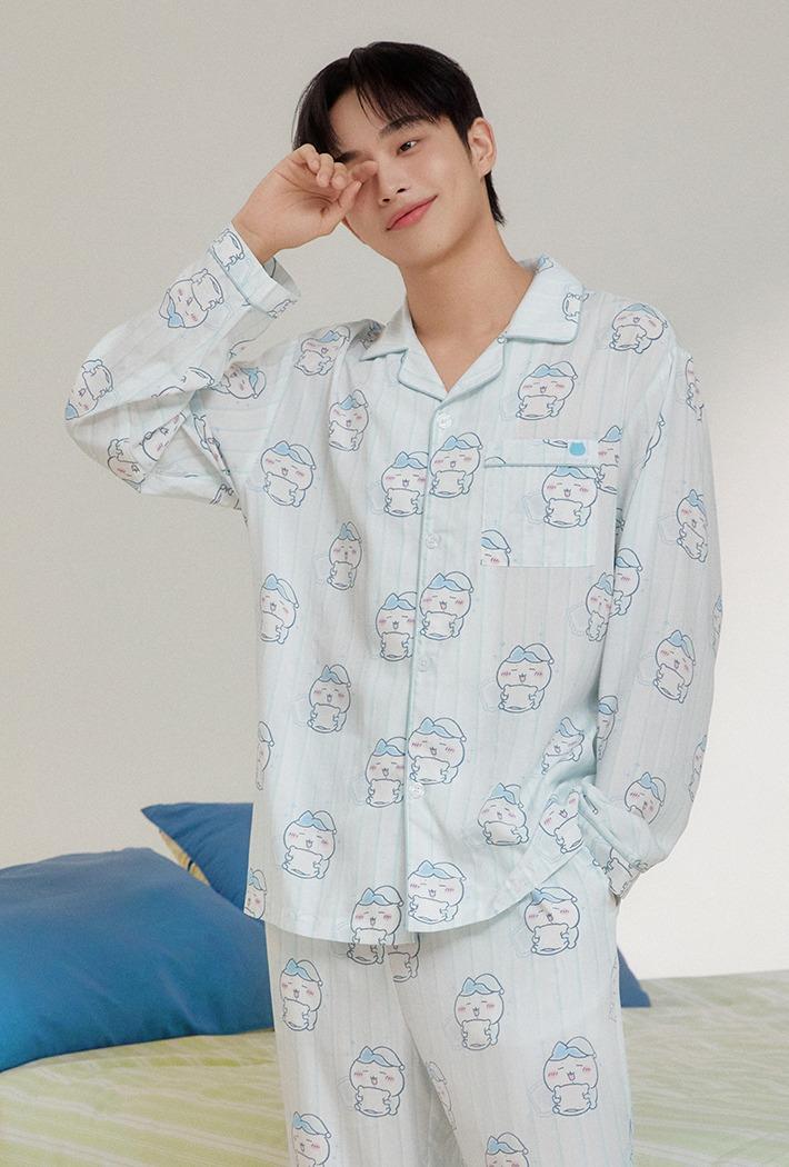 [먼작귀] 먼가 작고 귀여운 긴팔 파자마(BLUE)_SPPPF49U05